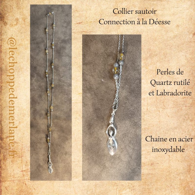 Collier sautoir "Connection avec la Déesse"